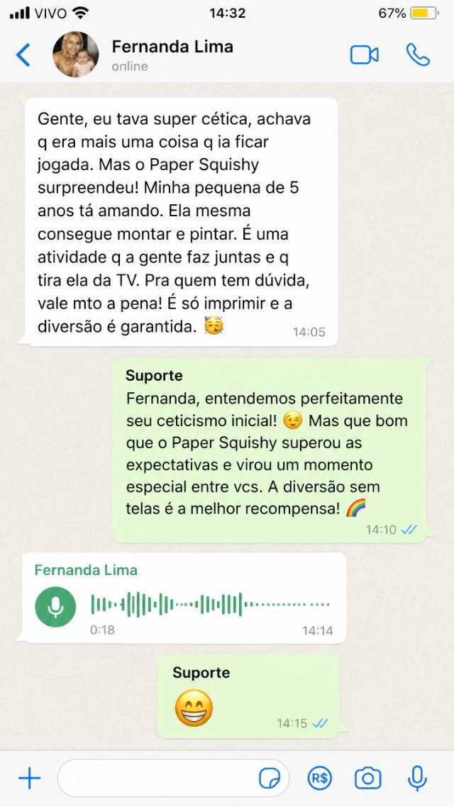 Print de conversa real no WhatsApp 3