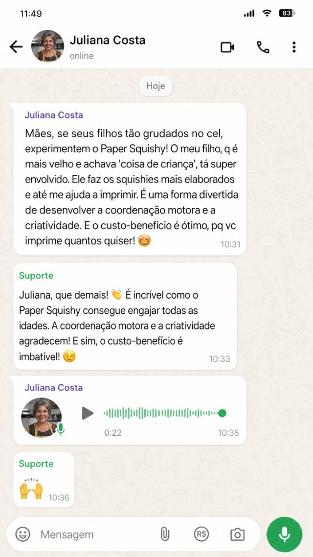 Print de conversa real no WhatsApp 4
