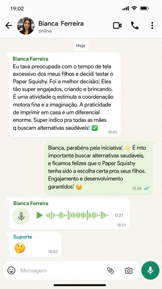 Print de conversa real no WhatsApp 9